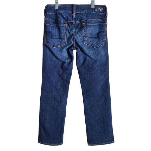 AMERICAN EAGLE Women's Size 2 Jeans Artist Crop Super Stretch Logo Waist 26" - Picture 8 of 8